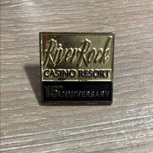 RiverRock Casino Resort 15th Anniversary Gold Toned/Black Pin